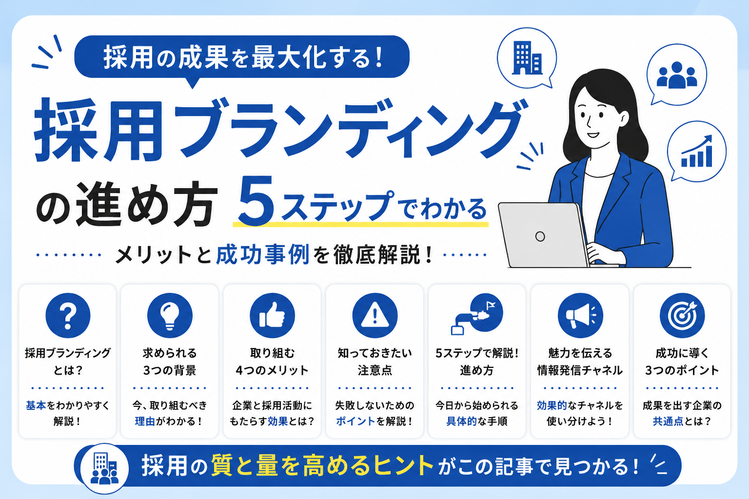 採用ブランディングの進め方｜5ステップでわかるメリットと成功事例