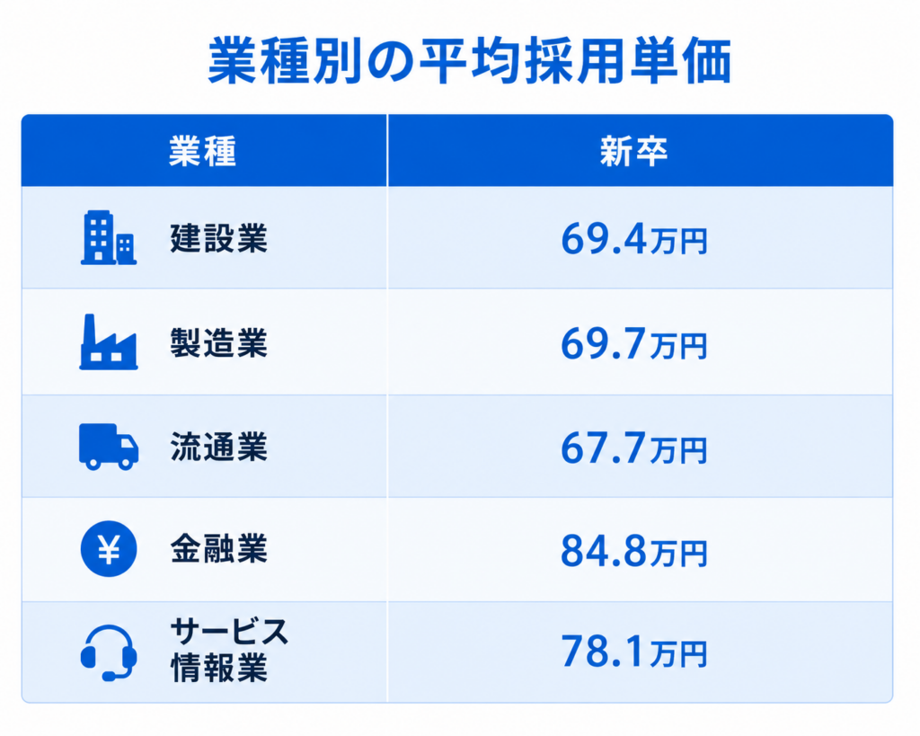 新卒採用単価